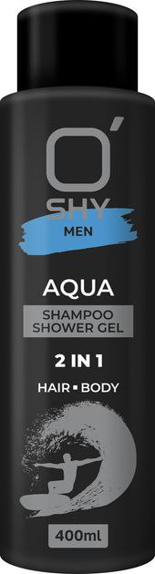 Шампунь-гель для душу O'shy Men Aqua 2 в 1 400 мл